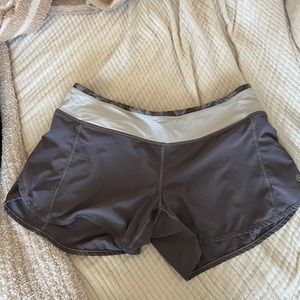 Lululemon Speed Shorts-Gray